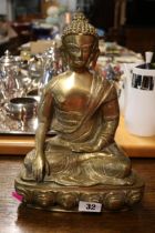 Cast Brass Nepalese Buddha figure 35cm in Height