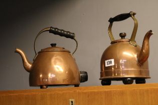 2 Antique Electric Copper Kettles