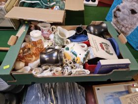 Box of assorted Ceramics and bygones