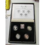 A Royal mint £1 silver proof Piedfort Collection