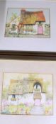 Gerald Howarth 3 watercolours House and Gardens