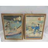 A collection of Japanese and Chinese prints and rice paper paintings