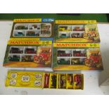 Five boxed Matchbox and five Lesney vehicles, boxed, three boxed sets et cetera
