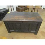 An 18th Century oak coffer