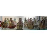A set of twelve limited edition Royal Worcester figures by David Lyttel 'Sweet Forget me Not', '