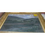 J.H. Craig oil landscape, framed