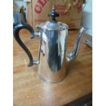 A silver coffee pot 12.5.ozs all in slight dent