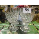 Two Waterford glasses