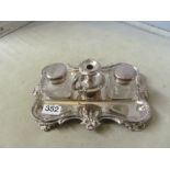 A plated inkstand