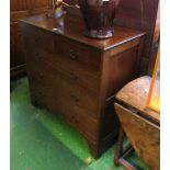 An Edwardian mahogany chest two short three long drawers