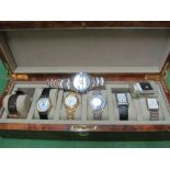 Two watches and box of watches