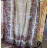 Four silk printed antique textiles (all a/f)
