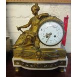 A 19th Century gilt clock