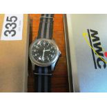 A Military Watch Co. automatic Stainless Steel gentleman's wristwatch, dated March 1971, with