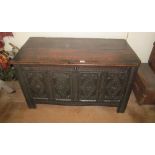 An 18th Century oak coffer