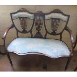 An Edwardian Hepplewhite style settee