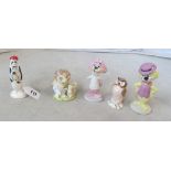 A Beswick Beatrix Potter owl and squirrel figure, Beswick 'Top Cat' and 'Choo Choo', Beswick owl amd