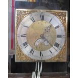 A 19th Century Longcase clock brass face thirty hour movement inscribed Geo Lumley, Bury