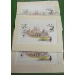 Three loose Brighton Pavilion prints