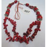 A red stone necklace
