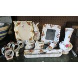 Two Royal Albert picture frames and other Royal Albert items