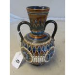 A Doulton Lambeth two handled vase