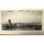 1860 engraved print by R. Wallis of the Chain Pier by Turner