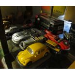 A Schucco Rover 75 (boxed) and other model cars