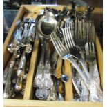 Various shell pattern plated cutlery