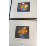 T.T. Blaycock - two signed Art Deco prints nasturtiums and Californian Poppies