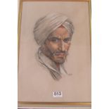 Ross - pastel drawing man with turban