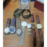 Various gent's watches