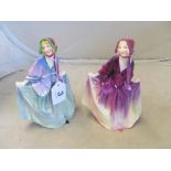 A Royal Doulton Sweet Anne HN1318 and HN1496