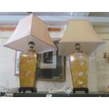 A pair of oriental style modern lamps