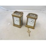 Two Carriage clocks