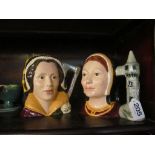 A Royal Doulton character mug Catherine Howard and Aragon