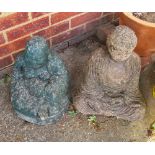 Two garden statues Buddha’s