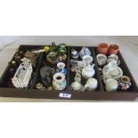 Various child's china teaware and other miniature items