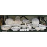 Various cream and white china