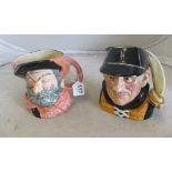 A Royal Doulton character mug Yachtsman and Falstaff