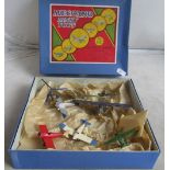 A boxed set of Meccano aeroplanes