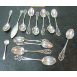 A group of mixed silver spoons 5oz