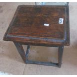 A small oak table