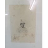 A set of fourteen etchings jockeys framed