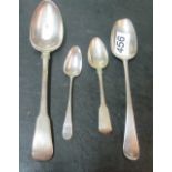 Various silver spoons
