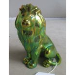 A Zsolnay Eosin glaze lion