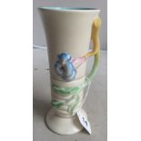 A Clarice Cliff vase floral design