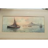 Alice Mary Hobson (1860 - 1954) three mounted watercolours Indian seascapes and G.C. Hait -