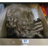 Six historical style wigs
