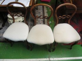 A Harlequin set six balloon back chairs